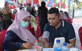 Disambut Antusias, Pemeriksaan Kesehatan Gratis di Hari Jadi ke-513 Bengkalis